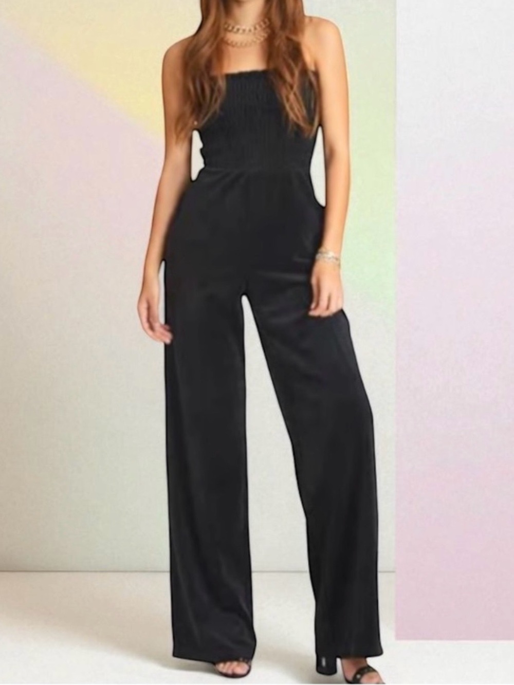 Juicy Couture velour smocked jumpsuit